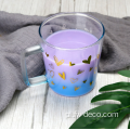 Gradient Color Glass Tea Cups